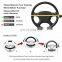 38cm Four Seasons Universal Sport Style Durable In Use PU Leather Steering Wheel Cover Car Styling Stickers Protect Accessories