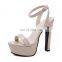 Pakistan Design Women Ankle Straps Platform High Heels Sandals Shoes