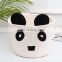 K&B 2021 best selling large foldable woven cartoon cotton storage kids gift baskets with animal ears