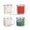4oz food grade white sublimation enamel mug no handl