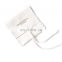 PandaSew 8*10 cm white custom flap microfiber jewelry pouch string closure microfiber pouch
