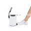 Simple Style Foot Operated White Pedal Bin Slim Body Waste Pedal Bin Decorative Home Waste Bin