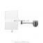 wall mounted extended folding double sided makeup mirror for bathroom