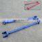 AUSO High Quality Steel Adjustable Suspension Camber Control Arms For BMW 3 Series Blue Red