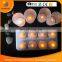 BSCI Shanhuang with PP cup 8pcs set candle tea light LED Rechargeable flameless candle