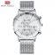 Mini Focus MF0236G High Quality Stainless Steel Mesh Men Quartz Watch Luxury Chronograph Analog Brand Your Own Watches
