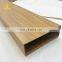 15 years warranty Outdoor use Wood Grain Rectangular Aluminium  tubes for decoration