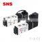 SNS 4V Series Aluminum Alloy Solenoid Valve Air Control 5 way 12v 24v 110v