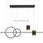 Nordic LED Pendant Light Dining Room Lamp Creative Decor Table Chandelier Multi-mode Hanging Lighting