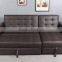 Brown Leather Luxury Corner Sofa Bed Sleeper Furniture