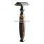 Custom Packaging Gift Set Safety Razor Shaver with Stand Private Label Bamboo Double Edge Blade Bamboo Handle, Metal Engraved