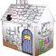 Toy Paper House for Toddlers Diy Christmas Paper House Kids Cardboard Paper House