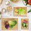 3 Piece Sets Kitchen Wood Bamboo Cutting Board Wood Set With Stand Rack