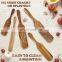 Wooden Spoons Kitchen Tool Cooking Spoons Wood Spurtle Set of 5 for Cooking