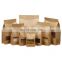 Compostable Sealable Foil Zipper Paper Rice Spice Bag Window Kraft Paper Bag 1kg Bolsa Stand Up Pouch