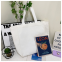 New Fashion Design Recycle Organic Grocery Shopping Cotton Canvas Tote Bag With Custom Printed Logo Color
