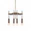 Indoor Modern Art Design Led Vintage Brass Agate Chandelier Pendant Light Bead Ball Lamp