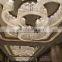 Customized large round chandelier flush mount k9 crystal chandelier