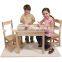 Wooden Children Table and 2 Chairs Set