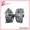Fashion novelty animal leopard pattern girls hair accessories multilayers solid ribbon bow hairgrips (DW--0023)