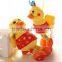 Plush Soothing Baby Toy Cute Duck/Stuffed Animal Toy and Silicon Pacifier Clip/Stuffed Toy Blanket 18cm for Babies