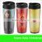 double wall plastic advertising travel mug insert paper