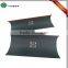 Matt Black pillow box hair extensions with custom design printed