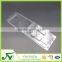 Disposable transparent double blister clamshell packaging container
