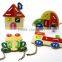 New Arrival Intelligent Baby Lacing Toy Wooden DIY Toy