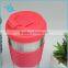 Good Quality 450ML Double Wall Stainless Isolated Coffee Mug With Anti-Slip Sleeve And Slant Lid