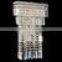 modern crystal halogen dining room flush wall sconce