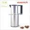 Patented 1000ml plastic thermo insulation vacuum coffee pitcher