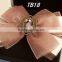 Chiffon Satin Ribbon Rhinestone Dance Ribbon Bows Hair Accessories Hair Clips