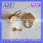 Heart shaped lock and key with gold color