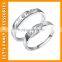 Wholesale Plastic Pearl Decorate Silver Rings for Women PGRG0078