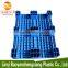 1000x800x140mm nine feets plastic pallet with steel