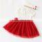 Hot sale fashions baby button princess dresses for kids children clothing 3T to 7 baby girls dresses