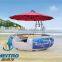 HEITRO 2016 new design water sport park PE material BBQ donut boat for 6 persons