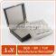 Luxury Black Leather Cufflink Watch Boxes for Men