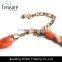 Bohemia ethnic jewelry hand woven rope chain resin cross pendant choker necklace jewelry fashion