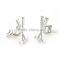 Golf Cufflinks, Sport Cufflinks, Rhodium Cufflinks