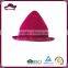 China supplier lovely rose red wool felt bower hat for girls