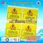 Custom cable marking label and shipping mark labels , indicator label
