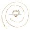 New arrival jewelry 18k gold plated rhinestone heart wedding necklace set with Austrian crystal                        
                                                                Most Popular
                                                    Suppli