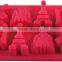 OEM/ODM house shape silicone ice cube tray mold chocolate container
