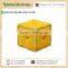 Cost Effective Yellow Colour Square Pouf/Ottoman Available for Sale
