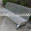 Stainless steel outdoor garden furniture bench modern outdoor furniture