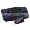 S69 Black USB Wired Gaming Three Color Backlit keyboard And Mouse Combo For for PC computer, Laptop