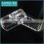 machine made clear crystal square glass butter dish