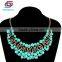 Zinc Alloy Bohemian Resin Bib Bubble Statement Necklace
